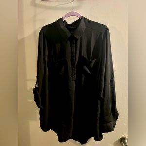 Lane Bryant Black pullover Blouse 18/20